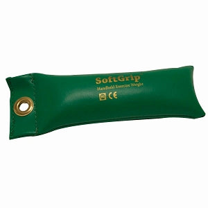 Fabrication Enterprises CanDo SoftGrip Hand Weights - HAND WEIGHT, SOFTGRIP, 2 LB, GREEN - 10-0353-1