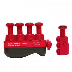 Fabrication Enterprises CanDo Digi-Flex Thumb Exercisers - EXERCISER, HAND / THUMB, DIGI-FLEX, RED, LVL3 - 10-3762