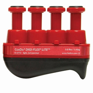 Fabrication Enterprises Inc CanDo DigiFlex Lite Hand Exercisers - EXERCISER, HAND, DIGI-FLEX LITE, RED, LVL3 - 10-3772