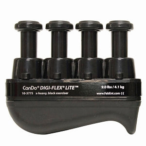 Fabrication Enterprises Inc CanDo DigiFlex Lite Hand Exercisers - EXECISER, HAND, DIGI-FLEX LITE, BLACK, LVL6 - 10-3775