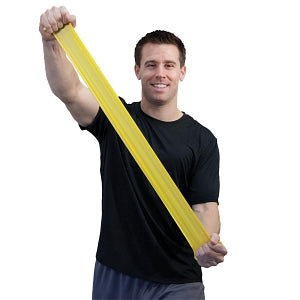 Fabrication Enterprises Inc Sup-R Band Exercise Bands - SUP-R BAND, 5', YLW, LTX FREE, LVL2 - 10-6301