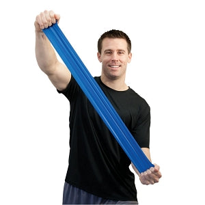 Fabrication Enterprises Inc Sup-R Band Exercise Bands - SUP-R BAND, 5', BLU, LTX FREE, LVL5 - 10-6304