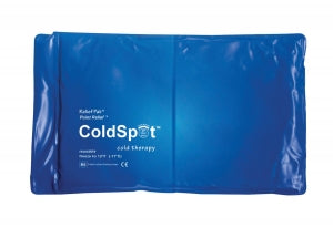 Fabrication Enterprises Inc Relief Pak ColdSpot Reusable Cold Packs - Coldspot Half-Size Cold Pack, Vinyl, Blue, 7" x 11" - 11-1003