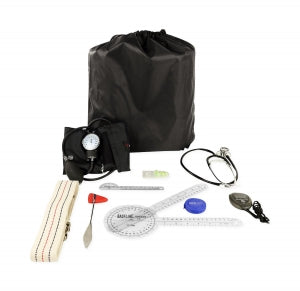 Fabrication Enterprises Physical Therapy Student Kits - Physical Therapy Standard Student Kit with Baseline Absolute+Axis Attachment, Taylor Hammer, 72" Gait Belt and Stopwatch - 12-0902