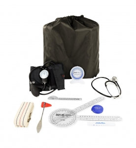 Fabrication Enterprises Physical Therapy Student Kits - Physical Therapy Standard Student Kit with Taylor Hammer, 54" Gait Belt, Penlight and Bubble Inclinometer - 12-0903