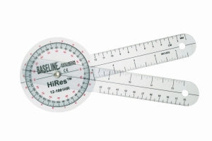 Fabrication Enterprises Baseline Plastic Goniometers - 360° Plastic Goniometer, 8" - 12-1001HR