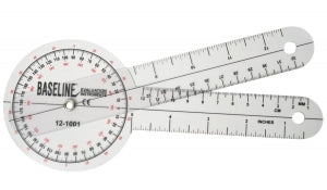 Fabrication Enterprises Baseline Plastic Goniometers - 360° Plastic Goniometer, ISOM, 8" - 12-1001