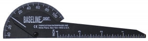 Fabrication Enterprises Inc Baseline Digit Goniometer - Plastic Finger Goniometer, 180°, 6" - 12-1014