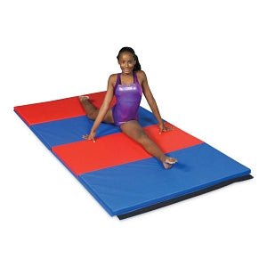 FEI CanDo Accordion-Fold Exercise Mats - CanDo Accordion-Fold Exercise Mat, 2" Polyurethane Foam with Cover, 4' x 8' - 30-0002