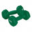 Fabrication Enterprises Inc CanDo Vinyl-coated Iron Dumbbells - DUMBBELL, VINYL-COATED, GREEN, 18LB, PAIR - 70-0050