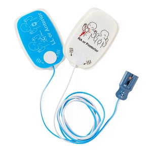 Medline Defibrillator Pads - Philips Compatible Pediatric Radiolucent Defibrillator Pad with Leads-In Packaging - MDSPEDPHL