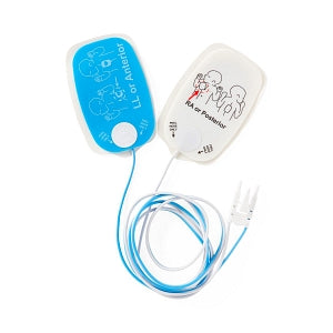 Medline Defibrillator Pads - Zoll Compatible Pediatric Radiolucent Defibrillator Pad with Leads-In Packaging - MDSPEDZOL