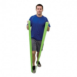 Fabrication Enterprises Premium Exercise Bands - Exercise Band, 25 yd., Green, Medium - 10-6483PL2