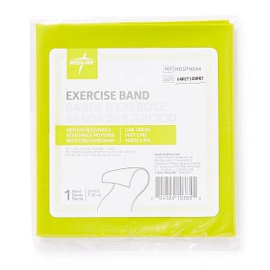 Medline Exercise Resistance Bands - Individual Exercise Band, 5', Green, Medium - MDSPH044