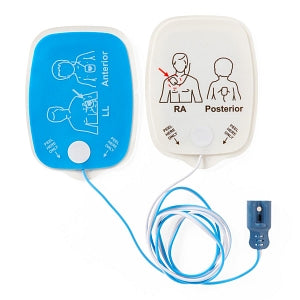 Medline Defibrillator Pads - Philips Compatible Adult Radiolucent Defibrillator Pad with Leads-In Packaging - MDSPHL100