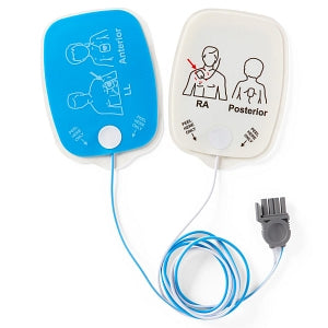 Medline Defibrillator Pads - Physio-Control Compatible Adult Radiolucent Defibrillator Pad with Leads-In Packaging - MDSPHY100