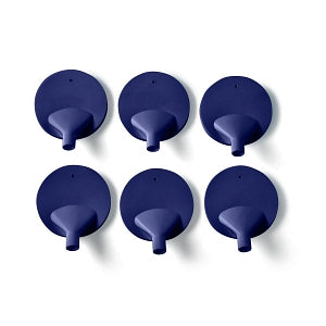 Medline Replacement Snorkel Lids - Snorkel Lids, Blue, 6/Pack - MDSR000817