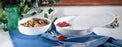 Medline High-Side Dishes with Dividers - High-Side Dish, Divided, White - MDSR001562