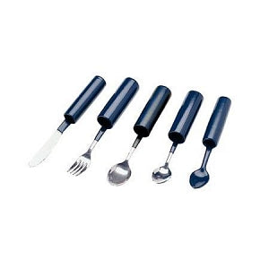 Medline Coated Built-Up Twisted Utensils - COATED TSPOON, BILTUP HNDLE, TWISTD, WH - MDSR004310