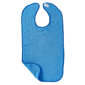 Medline Jumbo Bibs - BIB, JUMBO, BLUE, TERRY, 3/PACK - MDSR007304