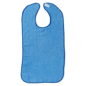 Medline Jumbo Bibs - BIB, JUMBO, BLUE, TERRY, 3/PACK - MDSR007304