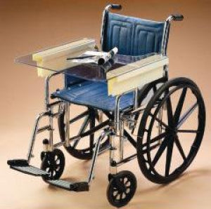 Medline Slide-On Wheelchair Trays - TRAY, WHEELCHAIR, CLEAR, SLIDE ON - MDSR007618