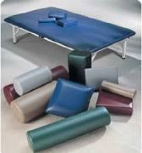 Medline Square Bolsters - Square Bolster, Navy, 12" x 12" x 3" - MDSR011219