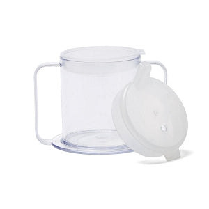 Providence Spillproof Container 2-Handled Mugs - Independence Handle Cups, 2 Lids, Purple, 8oz. - PSC53P