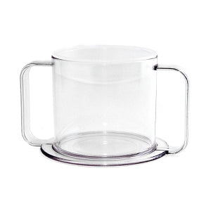 Providence Spillproof Container LLC Spillproof Cup with Volume Markings - CUP, 2 LIDS, 2 HANDLED, CLEAR, 6 OZ - PSC56