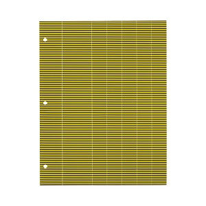 Medline Striped Instrument ID Tape Sheets - Instrument ID Tape Sheet, Black / Yellow, 1/4" Wide - MDST0336B