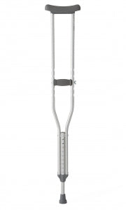 Medline Standard Aluminum Crutches - Guardian Aluminum Crutches with 300 lb. Capacity, Tall Adult - MDSV80534