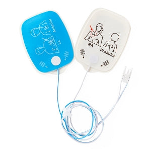 Medline Defibrillator Pads - Zoll Compatible Adult Radiotransparent Defibrillator Pad with Leads-Out Packaging - MDSZOL200LO