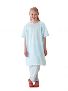 Medline Snuggly Solids Pajama Pants - Pediatric Pajama Pants, Solid Blue, Size L - MDT011259L