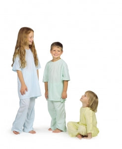 Medline Comfort-Knit Pediatric Gowns - Comfort Knit Pediatric Gown with Regular Sleeves, Mint, Size M - MDT011281M