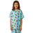 Medline Tired Tiger Print Pediatric IV Gowns - Pediatric IV Gown, Tiger, Blue, Size L - MDT011389L