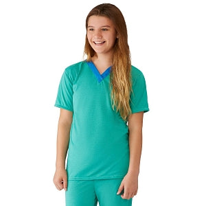 Medline Behavioral Health Apparel - Pediatric Shirt, Solid Green, Size XL - MDT011489BHXL