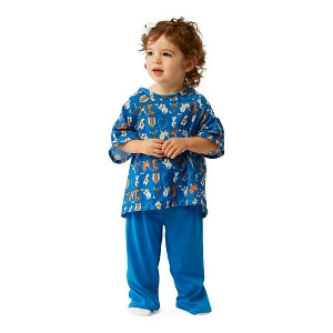 Medline Pet Parade Pediatric IV Gowns - Pet Parade Pediatric IV Gown, Royal, Size XS - MDT011489XS