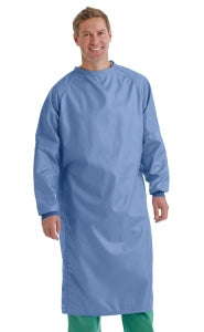 Medline 2-Ply Blockade Surgical Gowns - Blockade 2-Ply Surgeon Gown, Ceil Blue, Size L - MDT012083L