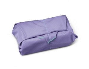 Medline Ripstop Reusable Sterilization Wrappers - Rip-Stop Reusable Sterilization Wrap, Ceil Blue, 24" x 24" - MDT01302124