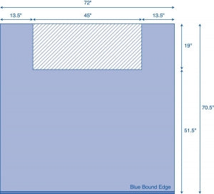 Medline Adaptable Draping System - Resistat Adaptable Foot Drape with Poly Soaker, 70-1/2" x 70" - MDT013673F