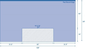 Medline Adaptable Draping System - Resistat Adaptable Head Drape with Poly Soaker, 108" x 59" - MDT013673H