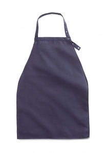 Medline Apron Style Dignity Napkins with Snap Closure - Apron-Style Bib, Adult, 19" x 27", Navy - MDT014113NAVY