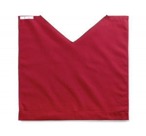 Medline Comfort Fit Dignity Napkins with Snap Closure - Comfort-Fit Bib, Adult, 27-1/2" x 27", Burgundy - MDT014118BURG