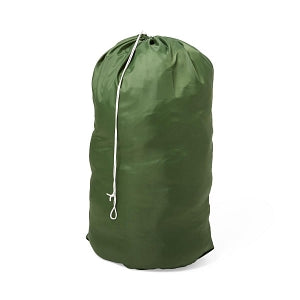 Medline 200 Denier Nylon Hamper Bags - Nylon Hamper Bag with Drawcord, Forest Green, 18" - MDT021348FOR