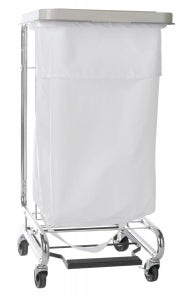 Medline 200 Denier Nylon Hamper Bags - Nylon Hamper Bag with Drawcord, White, 25", 2 Dozen - MDT021349