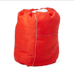 Medline 200 Denier Nylon Hamper Bags - Nylon Hamper Bag with Flip Top and Elastic Closure, Orange, 25", 2 Dozen - MDT021364ORG