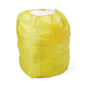 Medline 200 Denier Nylon Hamper Bags - Nylon Hamper Bag with Flip Top and Elastic Closure, 25", Yellow, 2 Dozen - MDT021364YEL