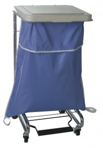 Medline Blockade Hamper Bags - Blockade Hamper Bag with Flip Top and Elastic Closure, Blue, 18" - MDT021375