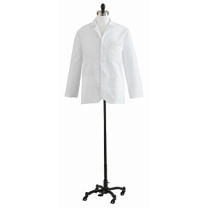 Medline Consultation Coats - Poplin 80% Polyester/20% Cotton Consultation Lab Coat, White, Size 32 - MDT10WHT32E