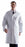 Medline Men's Premium Full Length Cotton Lab Coats - Men's Full-Length 100% Cotton Heavyweight Twill Lab Coat with Knot Buttons, White, Size 30 - MDT17WHT30